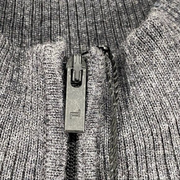 Porsche Design Men's Merino Wool Mock Neck Half Zip Sweater - M - Picture 2 of 10